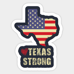 Love Support Pray For Texas Sticker